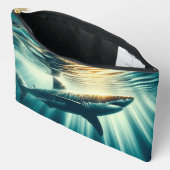 Haai in het diepblauwe zee & zonlicht etui (Open)