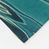 Haai in het diepblauwe zee & zonlicht fleece deken (Hoek)