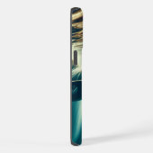 Haai in het diepblauwe zee & zonlicht iPhone hoesje (Rechterkant)