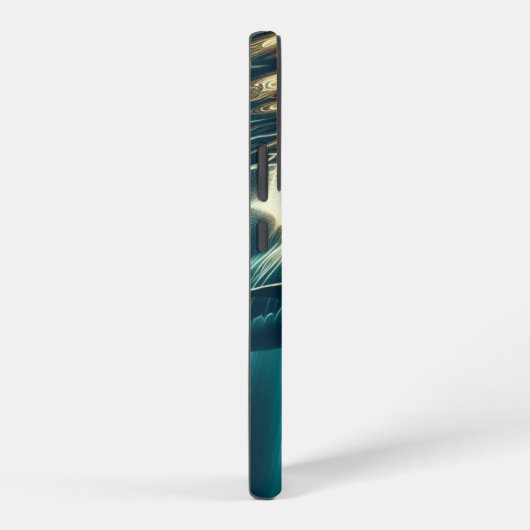 Haai in het diepblauwe zee & zonlicht samsung galaxy hoesje (Rechterkant)