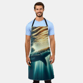 Haai in het diepblauwe zee & zonlicht schort (Gedragen)