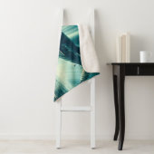 Haai in het diepblauwe zee & zonlicht sherpa deken (In situ)