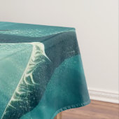 Haai in het diepblauwe zee & zonlicht tafelkleed (Voorbeeld)