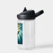 Haai in het diepblauwe zee & zonlicht waterfles (Links)