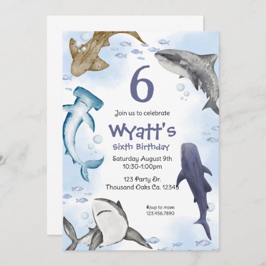 Haai,  kaart (Voorkant / Achterkant)