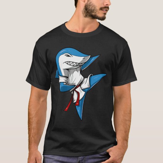 Haai Karate Ninja T-shirt (Voorkant)