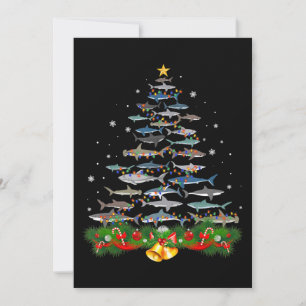 Haai Kerstboom Haaienliefhebbers Cadeaus Kaart