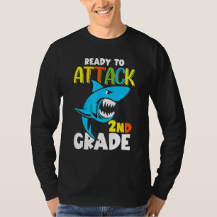haai klaar om 2e klas eerste schooldag aan te vall t-shirt