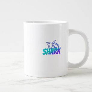 Haai Krachtig Oceaan Roofdier Design voor Gym & Grote Koffiekop