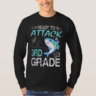 haai leraar student terug school klaar om aan te v t-shirt