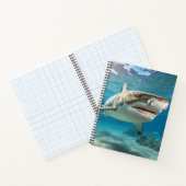 Haai Marine Dier Blue Ocean Deep Zee Notitieboek (Binnen)