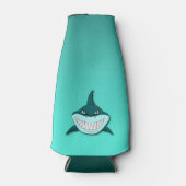 Haai met verloop achtergrond flesjeskoeler (Voorkant)