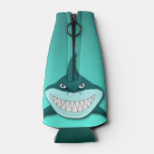 Haai met verloop achtergrond flesjeskoeler (Achterkant)