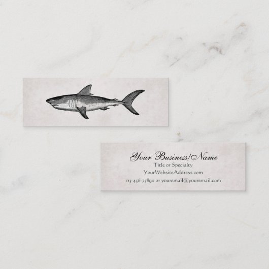 haai mini visitekaartje (Voorkant / Achterkant)