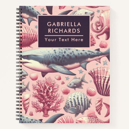 haai naadloos notitieboek (Voorkant)