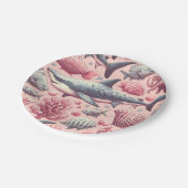  haai naadloos papieren bordje (Gekanteld)