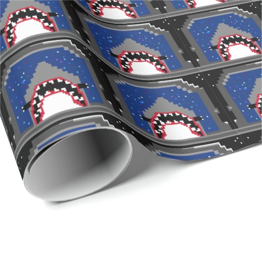 haai-o-naut cadeaupapier (Rol Hoek)