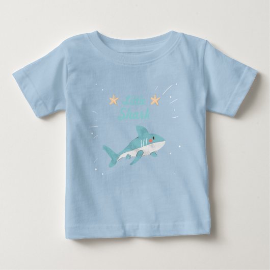 Haai of Zeemeermin Verjaardag T-shirt Jongen Shark (Voorkant)