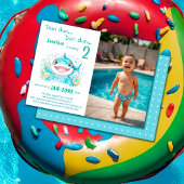 Haai onder het Zee elke leeftijd verjaardagsfeest  Kaart