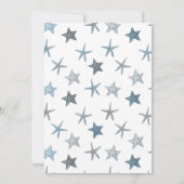 Haai onder het Zee Ocean Animals Baby shower Kaart (Achterkant)