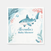 Haai onder het Zee Ocean Animals Servet (Voorkant)