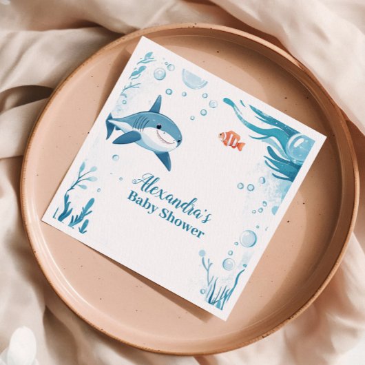 Haai onder het Zee Ocean Animals Servet