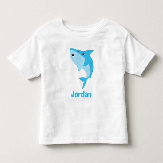 Haai onder het Zee Schattige gepersonaliseerd Kinder Shirts (Voorkant)