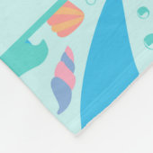 Haai onder het Zee Schattige gepersonaliseerd patr Fleece Deken (Hoek)