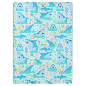 Haai onder het Zee Schattige gepersonaliseerd patr Klembord (Achterkant)