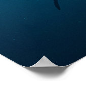 Haai onder water poster (Hoek)