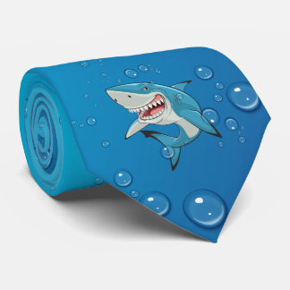 Haai Onderwater Patroon Necktie Stropdas