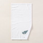 Haai Ontwerp Met Monogram Bad Handdoek (Handdoek)