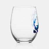 Haai op het wijnglas zonder voet (Rechts)