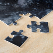 Haai opent mond van bovenaf legpuzzel (Zijkant)
