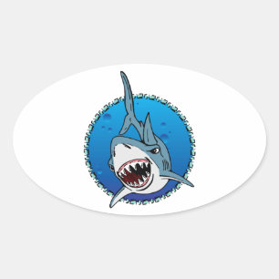 HAAI! OVALE STICKER