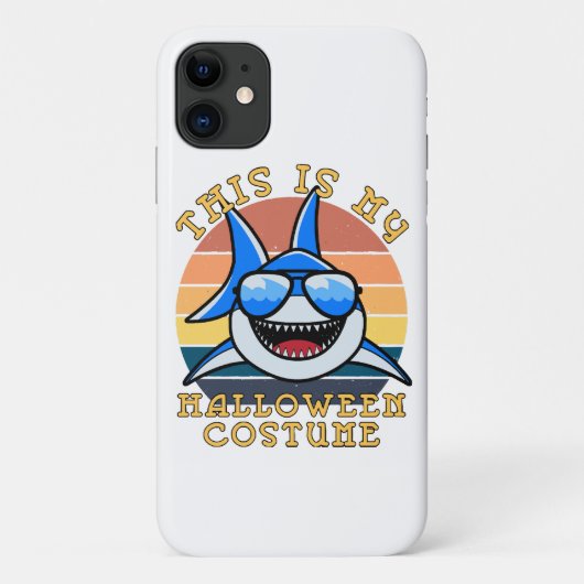 Haai Papa Griezelige Zonsondergang Grappig Case-Mate iPhone Case (Achterkant)