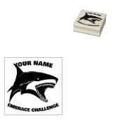haai rubberstempel (Gestempeld)