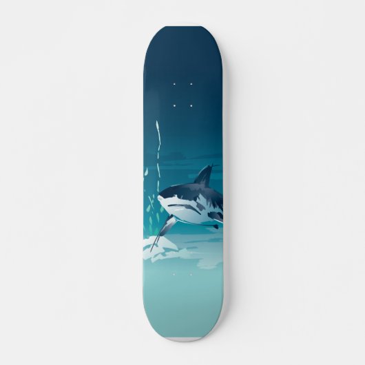 haai skateboard (Voorkant)