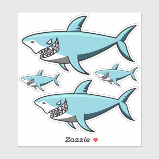 Haai stickers (Vel)