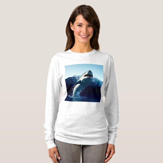 haai t-shirt (Voorkant volledig)