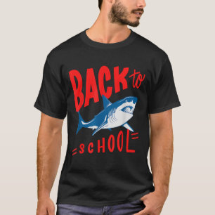 haai terug naar school jongens leraar student Vint T-shirt