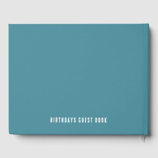 Haai thema verjaardagen gastenboek (Achterkant)