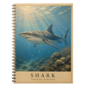 Haai Tropische Stille Oceaan VINTAGE Notitieboek
