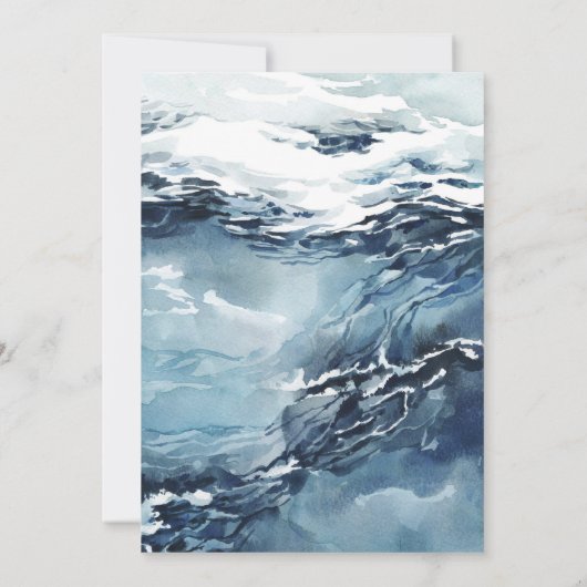 haai tweede verjaardag uitnodiging (Achterkant)