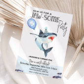 Haai uitnodiging, ELKE LEEFTIJD, Jawsome verjaarda Kaart