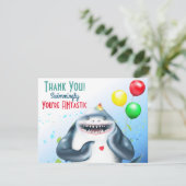 Haai Verjaardag Bedankt (Staand voorkant)