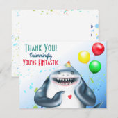 Haai Verjaardag Bedankt (Voorkant / Achterkant)