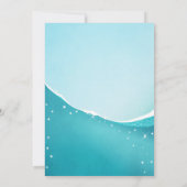 Haai Verjaardag Zwembad party boy Haai Bijt Aas Zw Kaart (Achterkant)