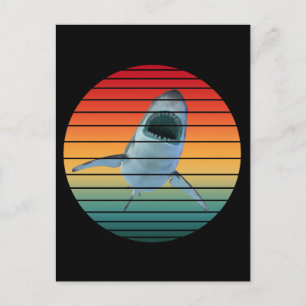 haai vintage stijl briefkaart