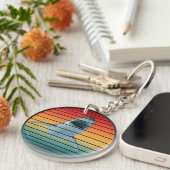 haai vintage stijl sleutelhanger (Voorkant Rechts)
